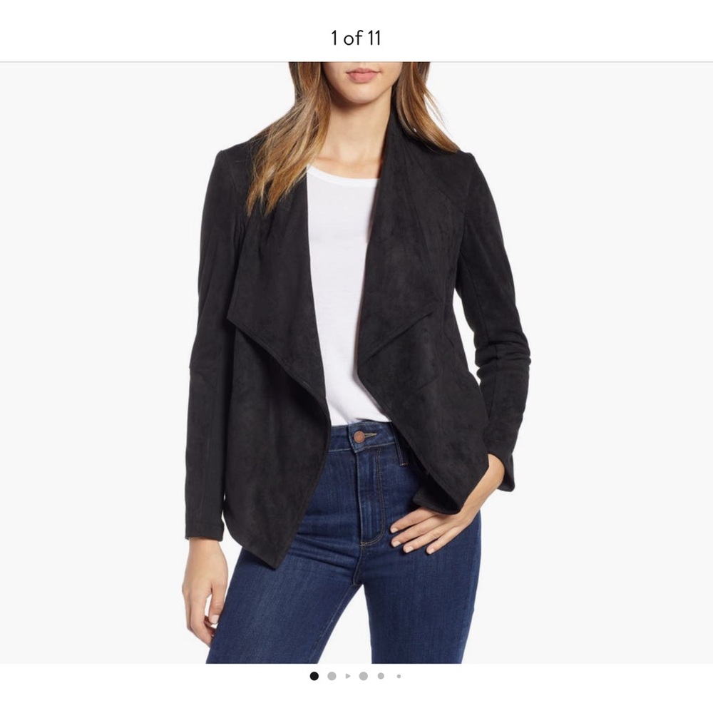 BB Dakota Birch Blazer Relaxed Open-Front Design